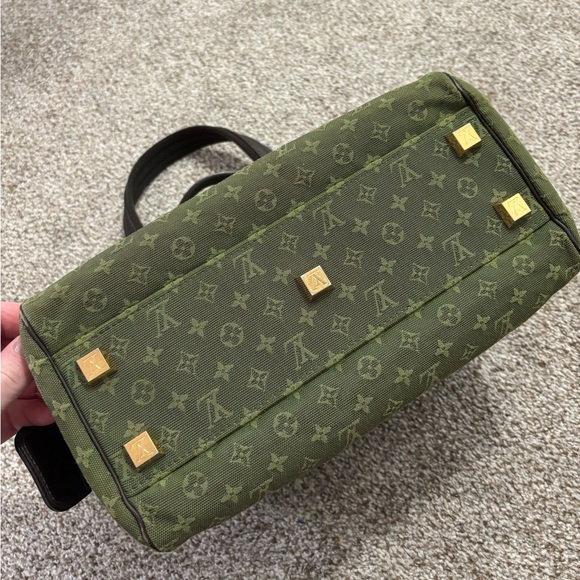 AUTHENTIC Vintage 2002 Louis Vuitton Mini Lin Josephine PM Green Monogram Bag - Picture 4 of 16